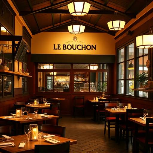 Capture d'√©cran d'une campagne de publicit√© en ligne pour le restaurant Le Bouchon Lyonnais, g√©r√©e par Cr√©ations Lumineuses, montrant une annonce sur les r√©seaux sociaux.